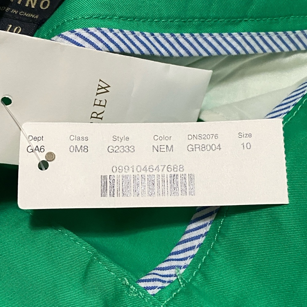 J. Crew chino 7” Women's Green shorts - Picture 7 of 7